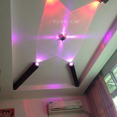 电视沙发背景灯明装七彩客厅牛眼灯酒吧吧氛围灯