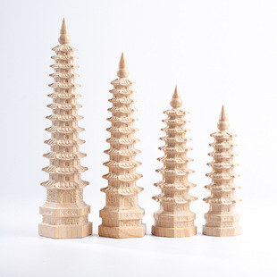 新款 塔层9层层层木质桃木塔文昌塔大中小人物