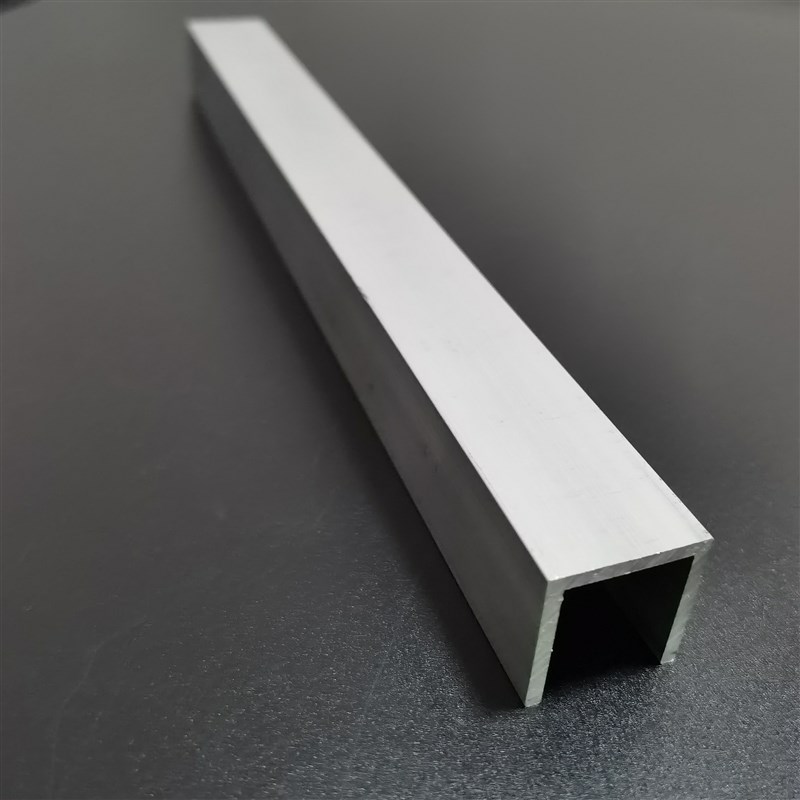 铝合金型材U型槽0*0*2mm内径2mmU型卡槽凹型槽包边铝条卡玻璃