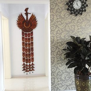 饰品客厅墙饰玄关挂饰欧式 创意家居墙面装 壁饰挂件孔雀墙上壁挂