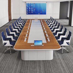 大型智能无纸化会议桌长桌隐藏升降显示屏培训办公长条形桌