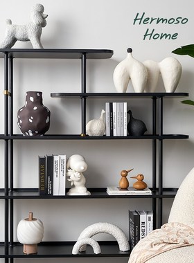 HERMOO 书柜办公室装饰摆件酒柜客厅书房陶瓷桌面乔迁新居开业