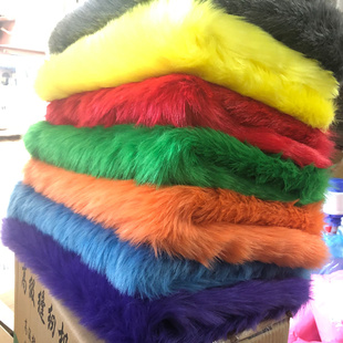 2厘米長毛皮毛絨毛毛布料 玩偶柜臺(tái)布面料 人造小毛皮全滌割圈絨