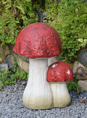 园装饰庭院创意雕塑仿真蘑菇复古园艺杂货民宿院子阳台布置