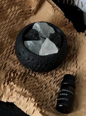 小众扩香石香薰桌面摆件室内持久无火精油晶石香氛围装饰