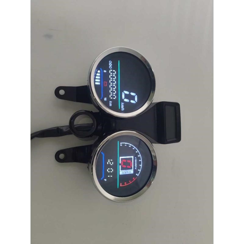 摩托车仪表铃木太子GN125改装仪表自检电子转速里程LED表