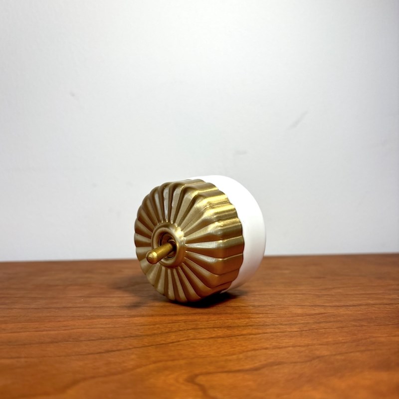 有条  新品 南瓜盖 复古黄铜开关  老式拨动单开 陶瓷灯开关面板