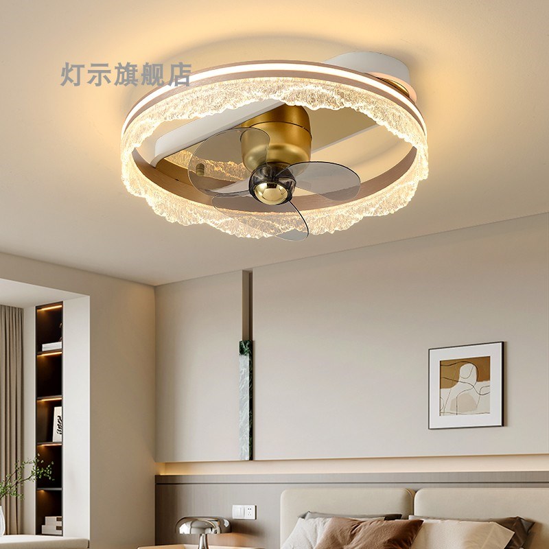 客厅主灯2025新款风扇灯吊扇灯意式轻奢一体餐厅卧室全屋吸顶灯具