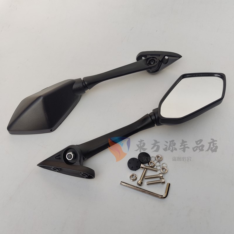 地平线R25摩托车R3大跑车400cc永源350大地鹰王战隼反光镜后视镜