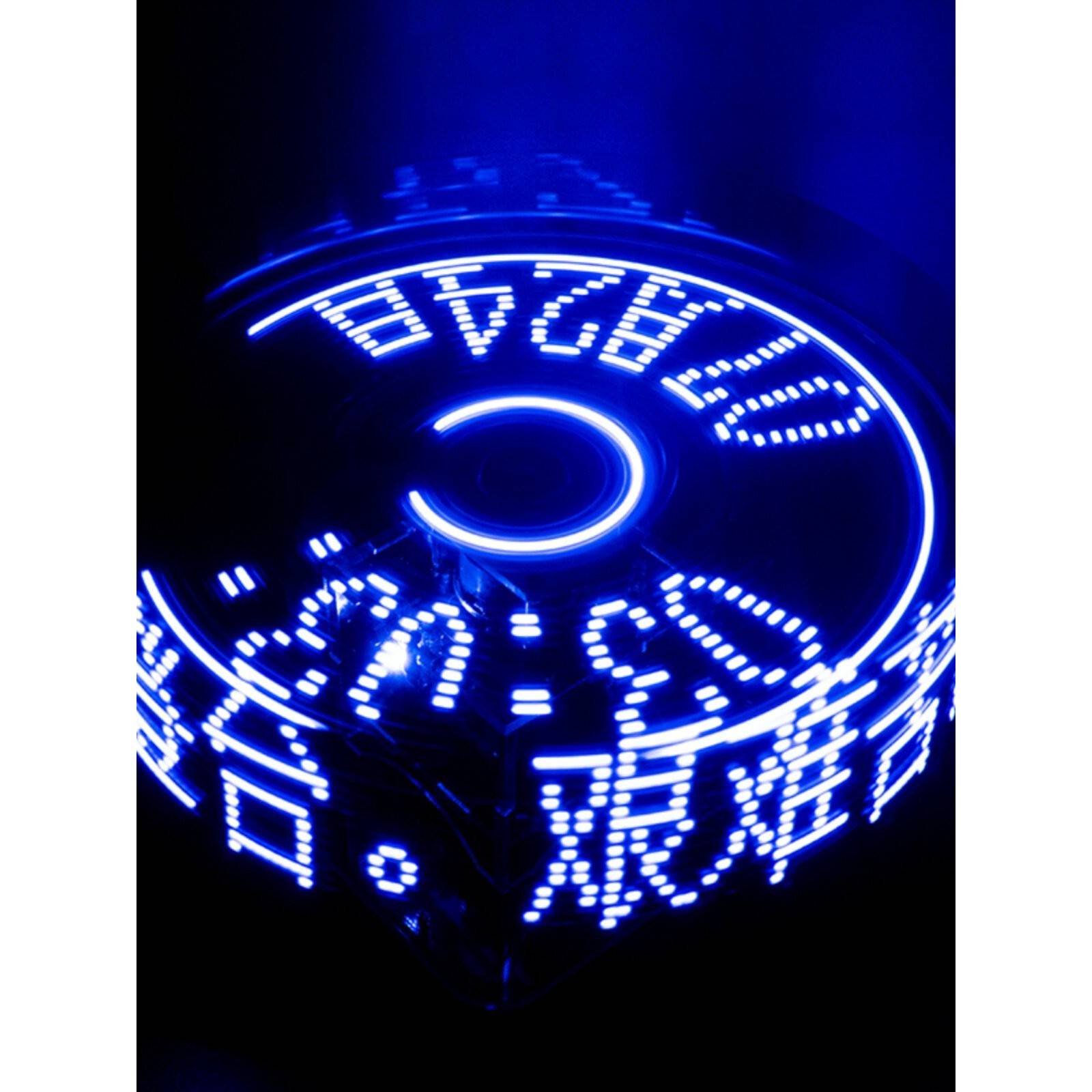 平面立体旋转LED灯光套件DIY电子制作套件51单片机流水灯