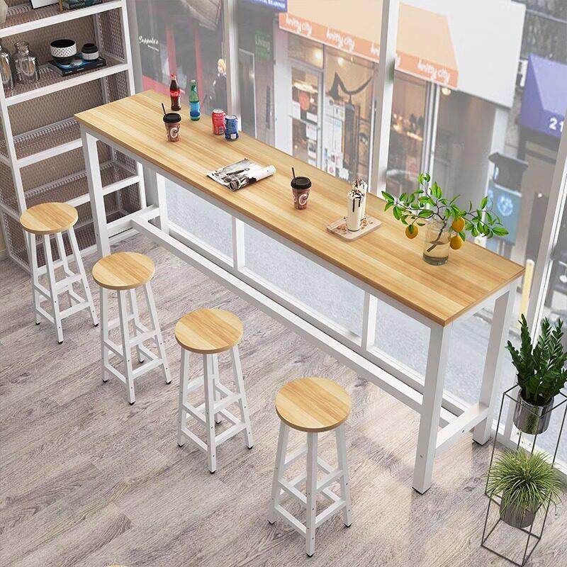 靠墙吧台桌家用简约阳台窗边桌酒吧奶茶店高脚桌椅长条餐桌窄桌椅,商业/办公家具,酒吧台,淘宝优惠券,粉丝福利购,淘宝优惠卷