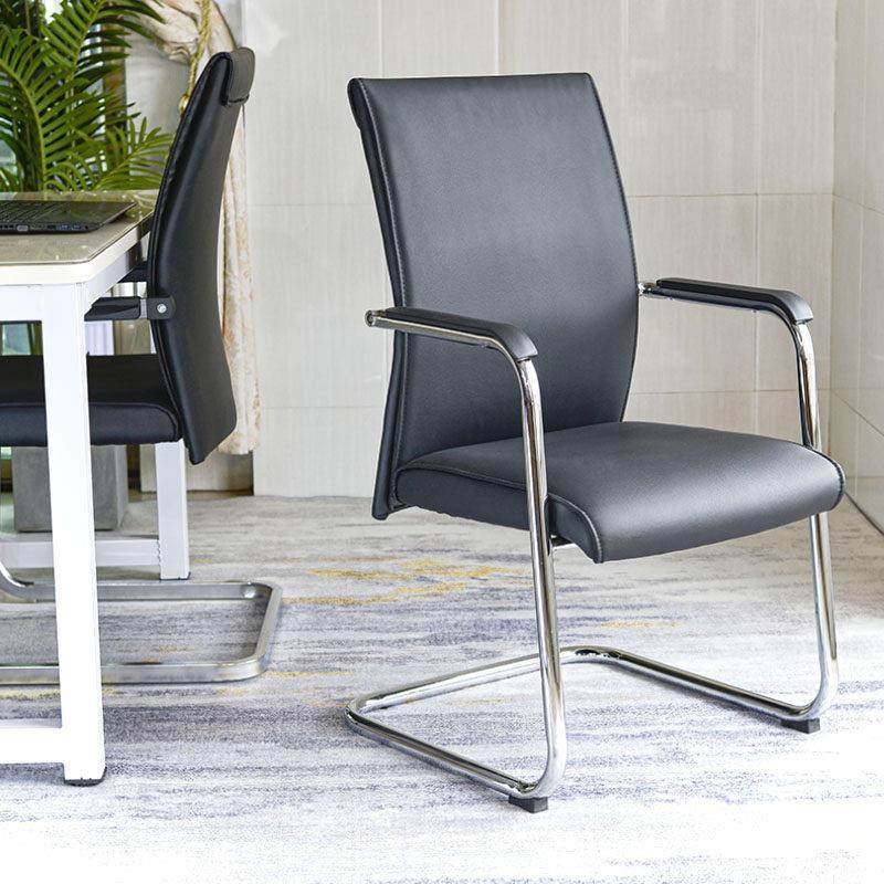 办公椅人体工学电脑职员家用麻将会客舒适弓形椅黑色皮椅靠背座椅,商业/办公家具,办公电脑椅/职员椅,淘宝优惠券,粉丝福利购,淘宝优惠卷