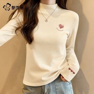 秋冬加绒内搭长袖 今年流行爆款 t恤A 女2025新款 都市丽人绒德打底衫