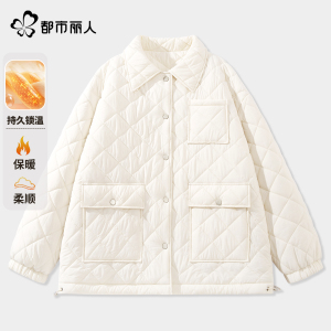【都市丽人】大口袋夹棉外套棉袄轻薄棉衣