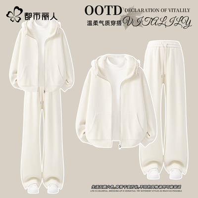 都市丽人加绒运动套装女款2025