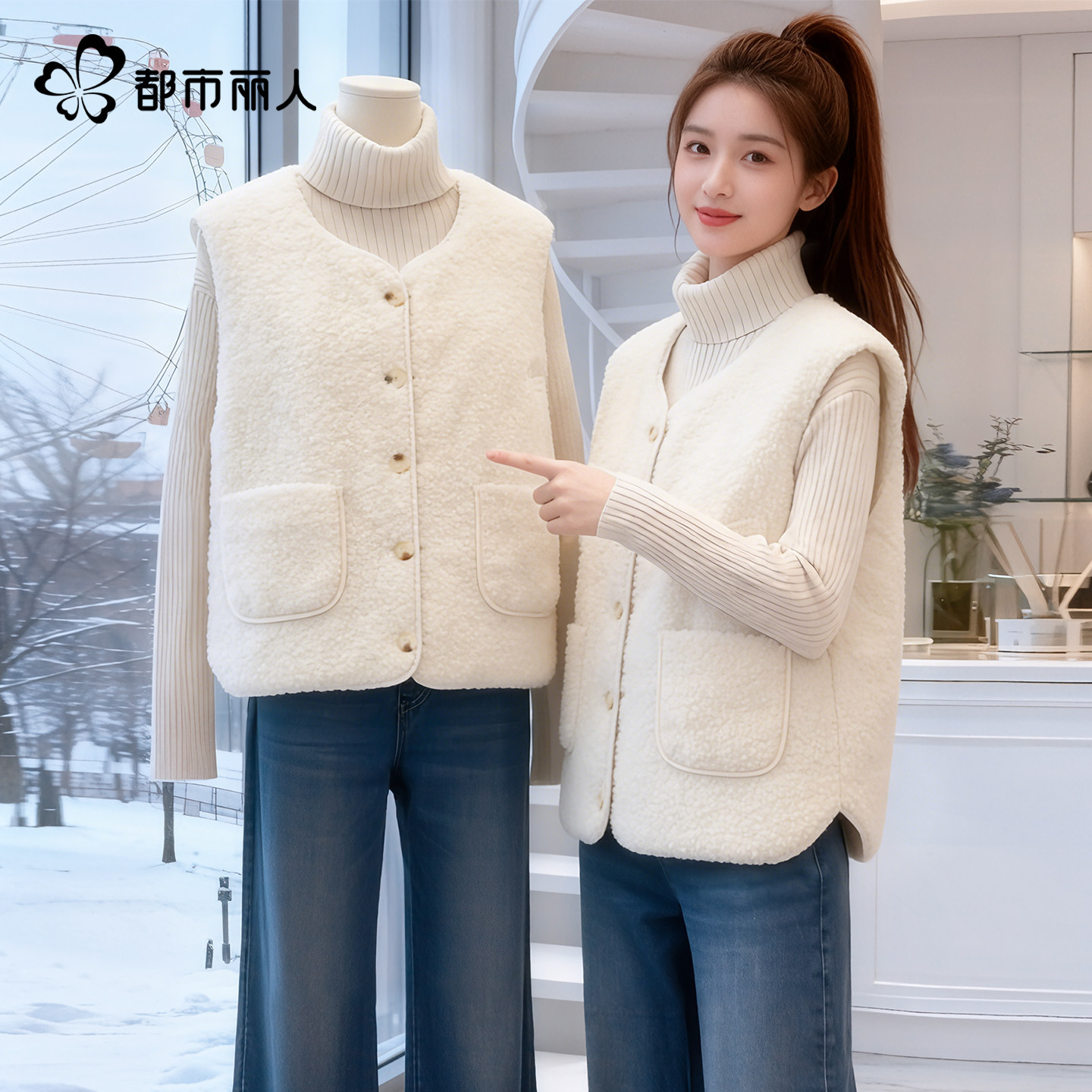 都市丽人棉马甲女内搭冬外穿2025新款今年流行爆款加绒加厚内胆A,女装/女士精品,马夹,淘宝优惠券,粉丝福利购,淘宝优惠卷