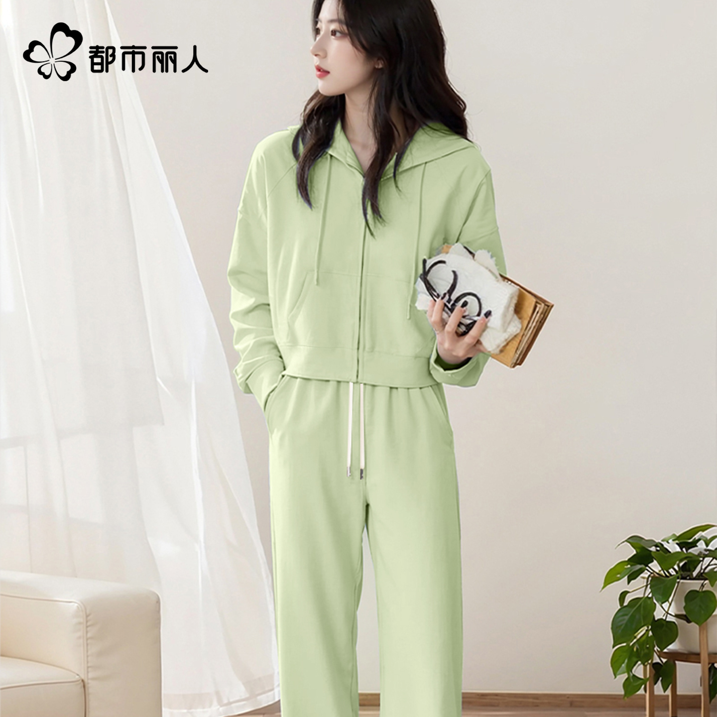 都市丽人运动套装女巨好看一整套