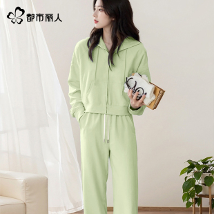 春秋小个子卫衣休闲两件套X 女2025新款 都市丽人巨好看 运动套装