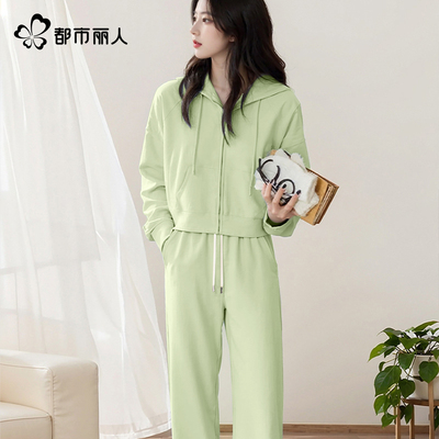 都市丽人运动套装女巨好看一整套