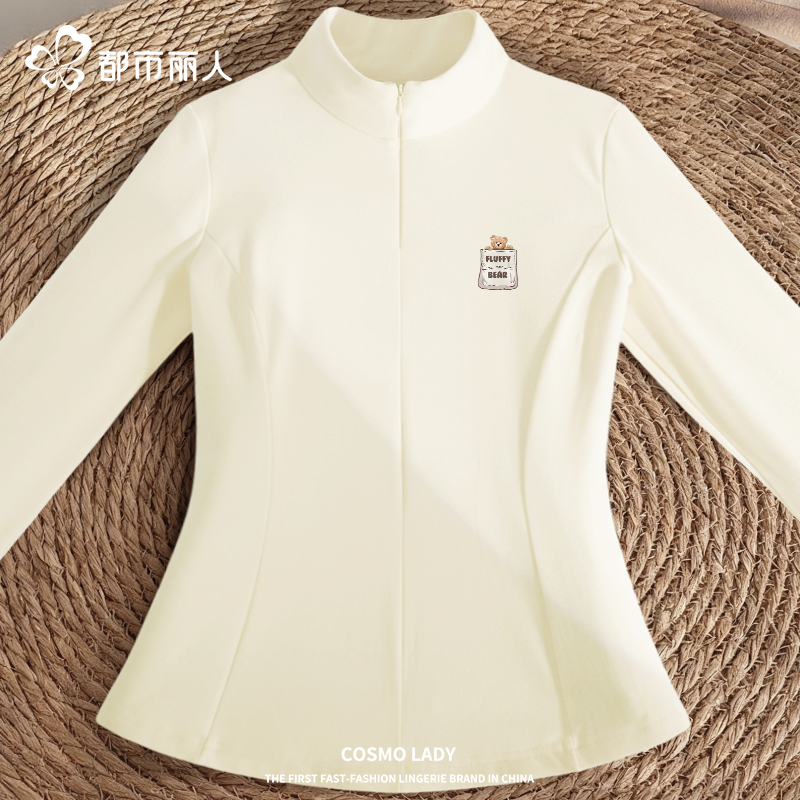 都市丽人德绒打底衫女可外穿内搭