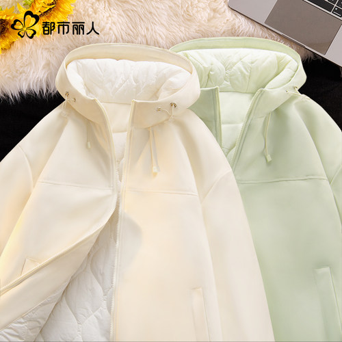 都市丽人夹棉外套女2025新款爆