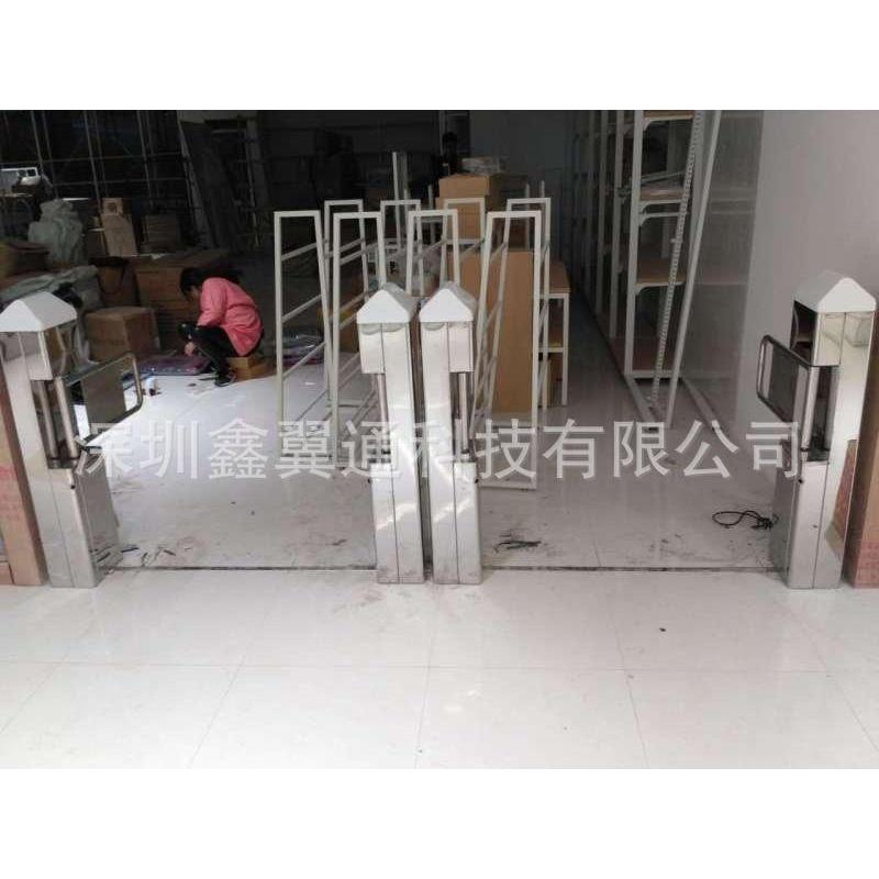 超市单向出入口雷达感应门商城摆闸门禁单向感应门带语音播报