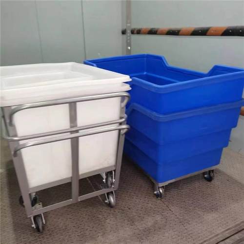 供应河南酒店洗衣房用配轮子洗涤布草车/耐撞击漂染周转布笼车