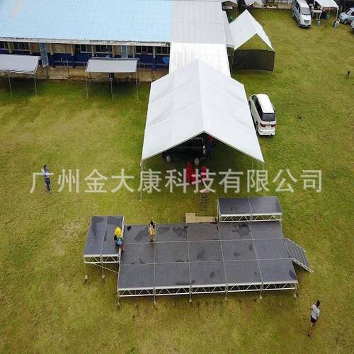 便捷移动拼装铝合金雷亚钢铁折叠舞台快装舞台架子T台活动舞台