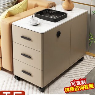 沙发边柜侧边柜客厅家用三抽小茶几轻奢简约现代小桌子可移动边几