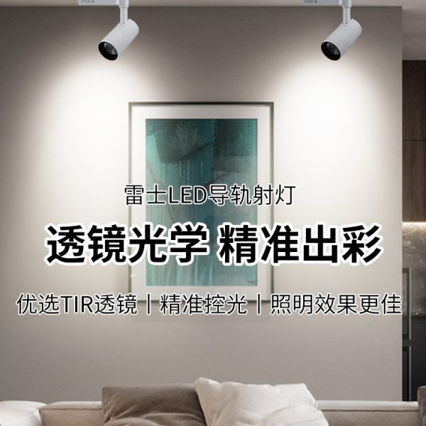 雷士照明led轨道射灯明装导轨灯大功率商业服装店铺COB射灯30W35W