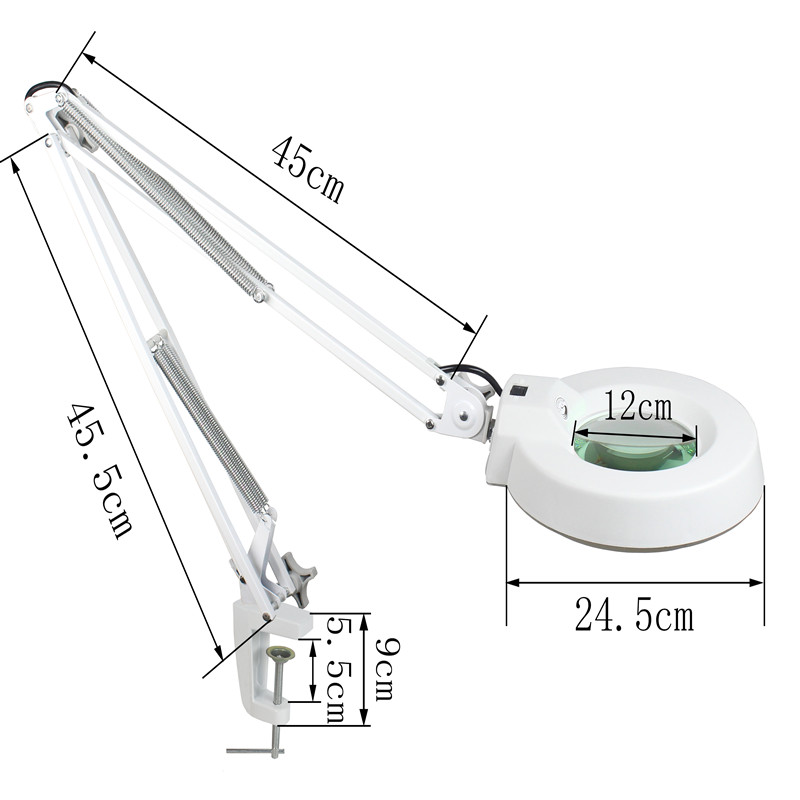 台式放大镜环形荧光灯管  8BC通用白色灯管针 T922W内径15CM