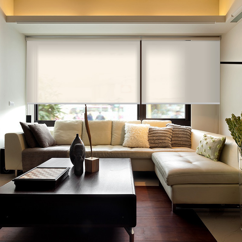 致尚半遮光纯色卷帘定制卫生间遮阳全遮光面同色办公室卧室窗帘