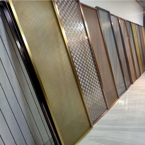 定制金属网屏风隔断网吊顶幕垂帘装饰酒店段网片网