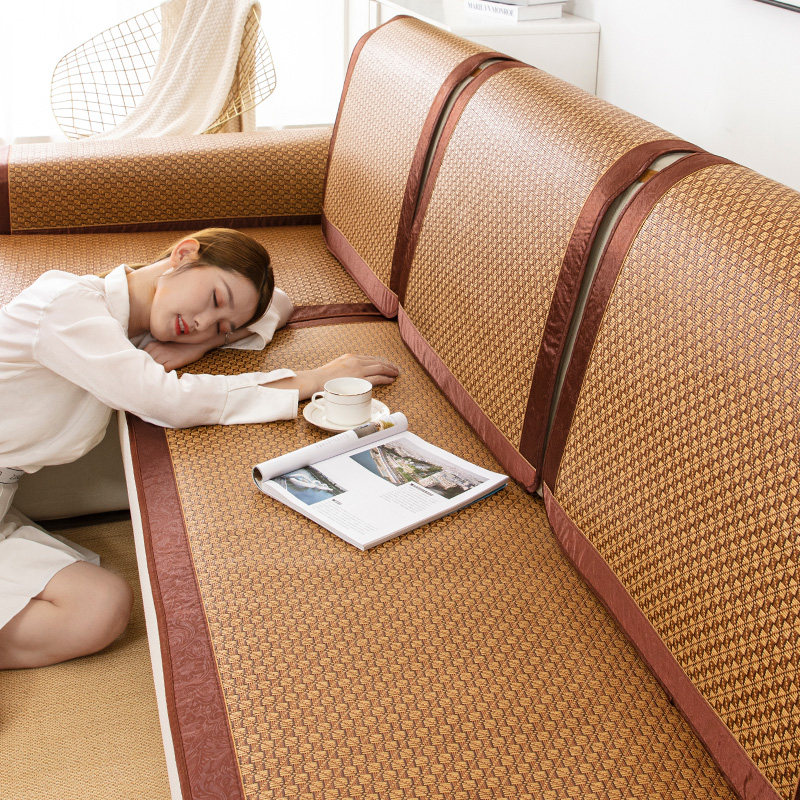 藤席沙发垫夏季夏天款冰丝藤垫防滑凉席坐垫子皮沙发罩座垫,居家布艺,沙发垫,淘宝优惠券,粉丝福利购,淘宝优惠卷