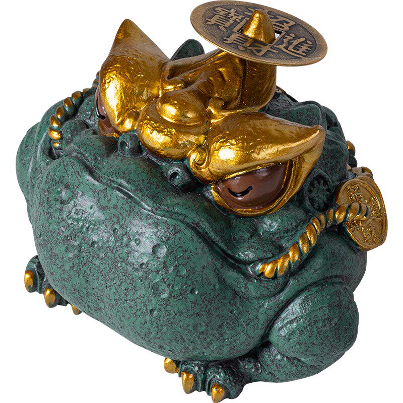 中式天机金蟾招财高档彩金业乔迁礼品创意家居客厅桌面装饰