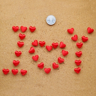 粒缎面桃心按钉工字彩色钉子创意软木大头图钉钉墙墙钉