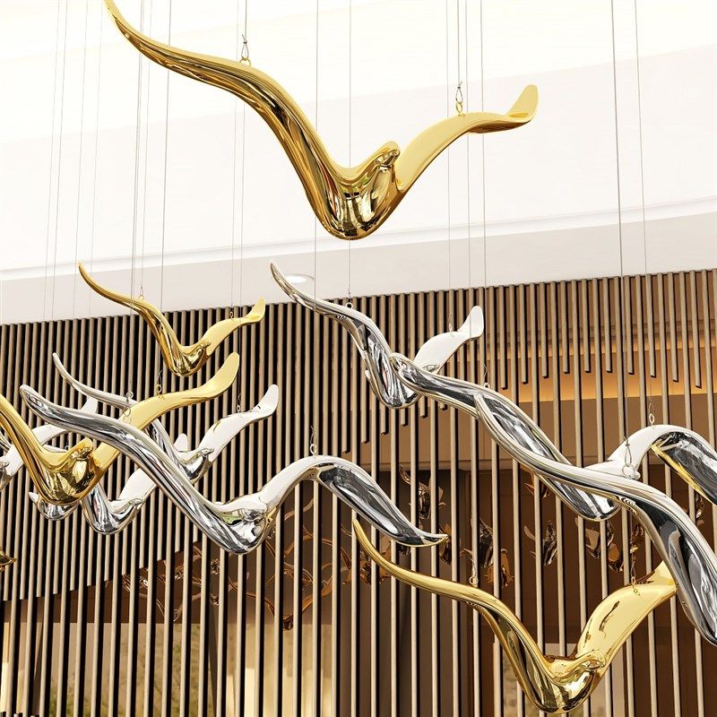 创意商场大堂美陈空中吊饰海鸥小鸟房间装饰品室内天板悬挂挂饰,家居饰品,吊饰/挂饰,淘宝优惠券,粉丝福利购,淘宝优惠卷