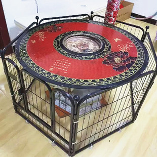 烤火炉防烫围栏农村柴火煤炉儿童宝宝保护防烫伤护栏铁丝网罩