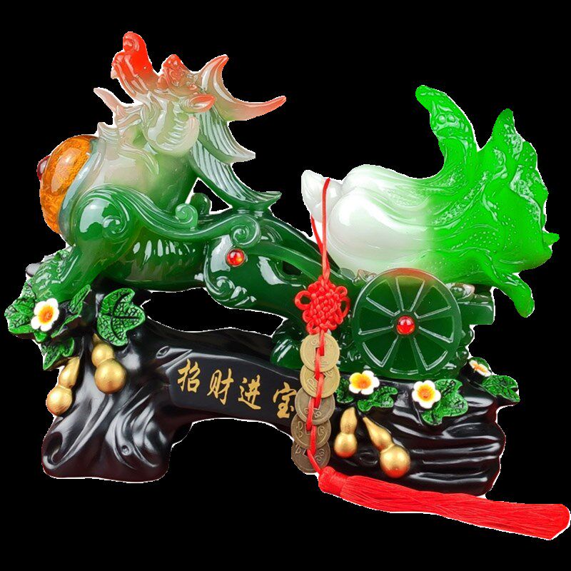 招财进宝玉白菜貔貅家居客厅酒柜装饰品新店铺收银柜台业礼品
