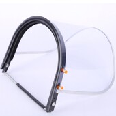 安全帽防护面罩面屏面具配铝合金支架劳保防冲击防飞溅