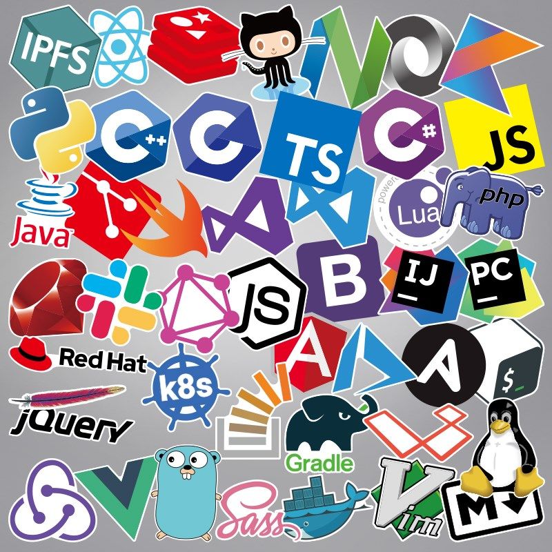 编程语言程序员笔记本电脑行李箱纸平板手吉他画留胶防水,3C数码配件,笔记本个性小贴纸,淘宝优惠券,粉丝福利购,淘宝优惠卷