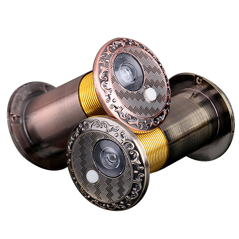 防盗门猫眼门镜带门铃二合一家用防撬金属门眼门上的防窥老式通用