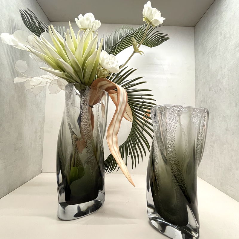 简约样板间仿真绿植摆件花瓶花艺套装餐桌茶几桌面花艺售楼处饰品