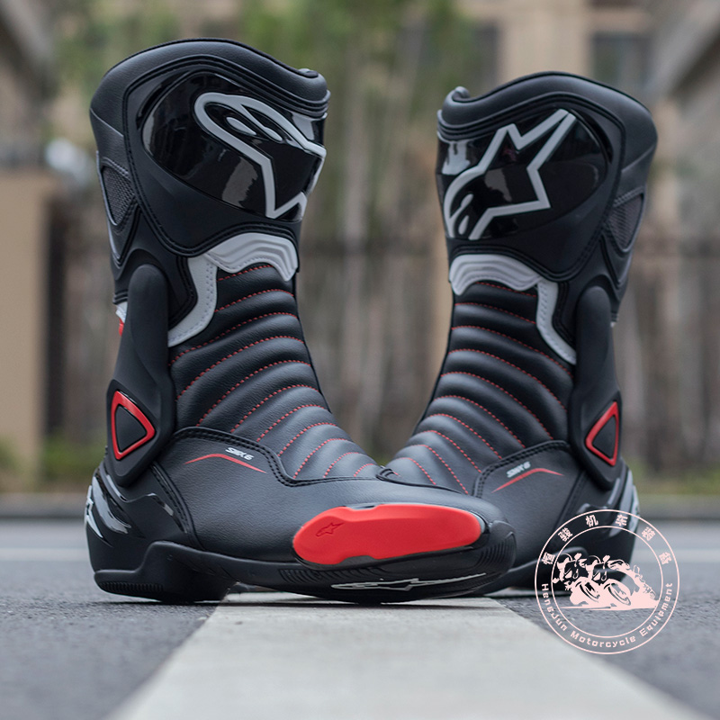 a星摩托车骑行靴smx 6 V2赛车靴机车四季防摔装备赛道防护长靴男