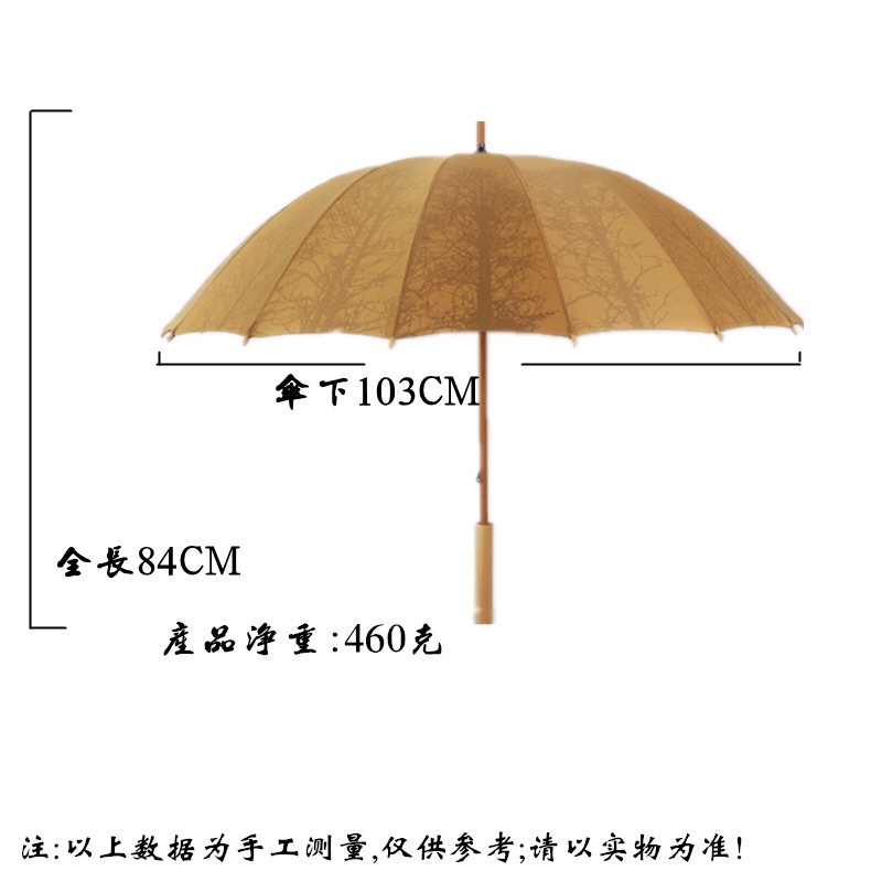 新款复古防风文艺木柄伞骨直杆商务伞木制手动长柄雨伞晴雨两用