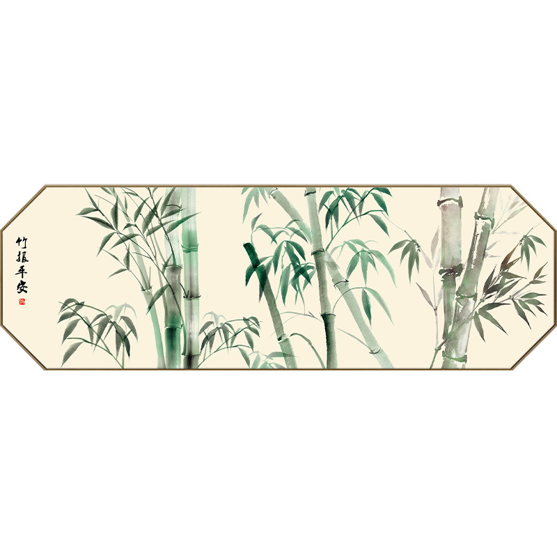 郑板桥竹子画新八边形客厅墙面装饰竹报平安挂画卧室床头壁画,家居饰品,现代装饰画,淘宝优惠券,粉丝福利购,淘宝优惠卷