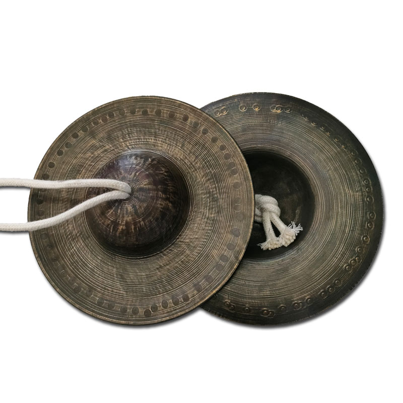 手工青铜钹铙铜镲5公分9CM京镲大镲水镲老式京钹铪子黑镲黑钹