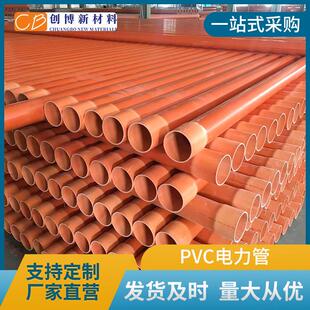CPVC电缆保护管110pvc地埋穿线市政高压电力管实壁管抗压