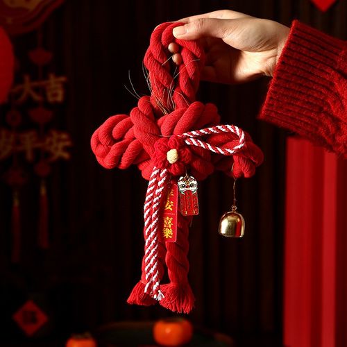 新年装饰品万字结挂饰入户门卧室房门福字中国结挂件过年春节布置