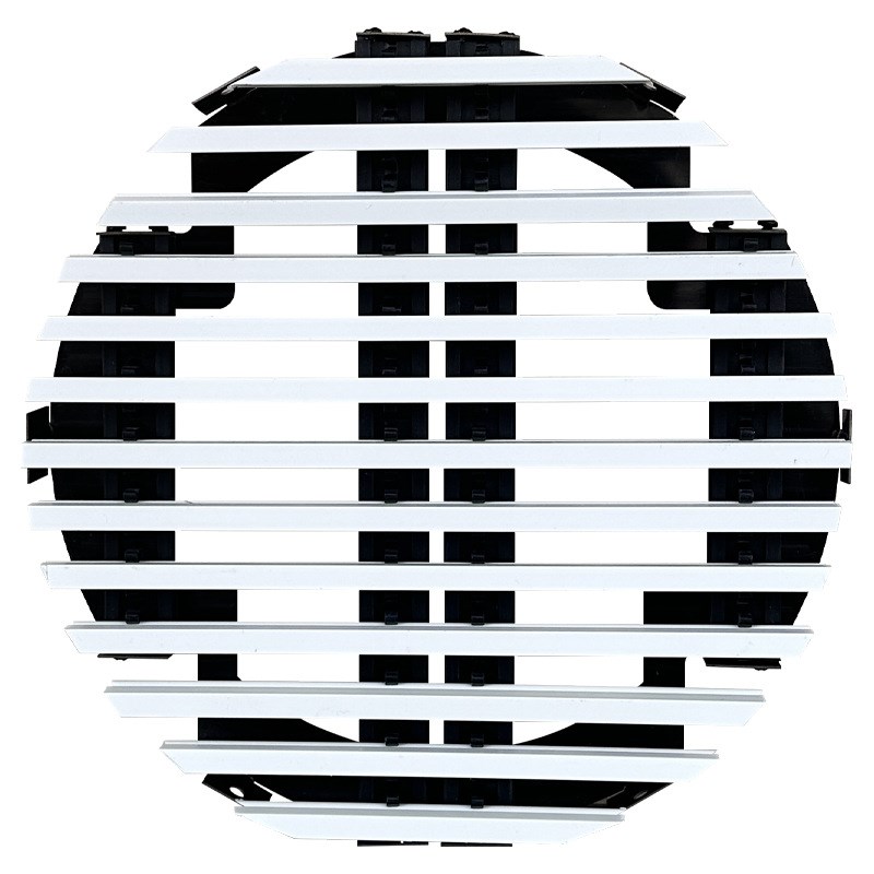 新风系统圆形嵌入式线型出风口无边框内嵌中央空调排风换气回风口